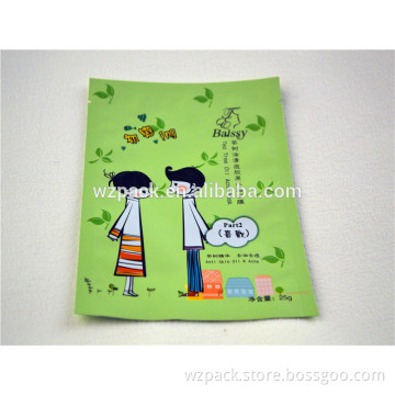 facial mask plastic packaging triple-sealed packaging bags